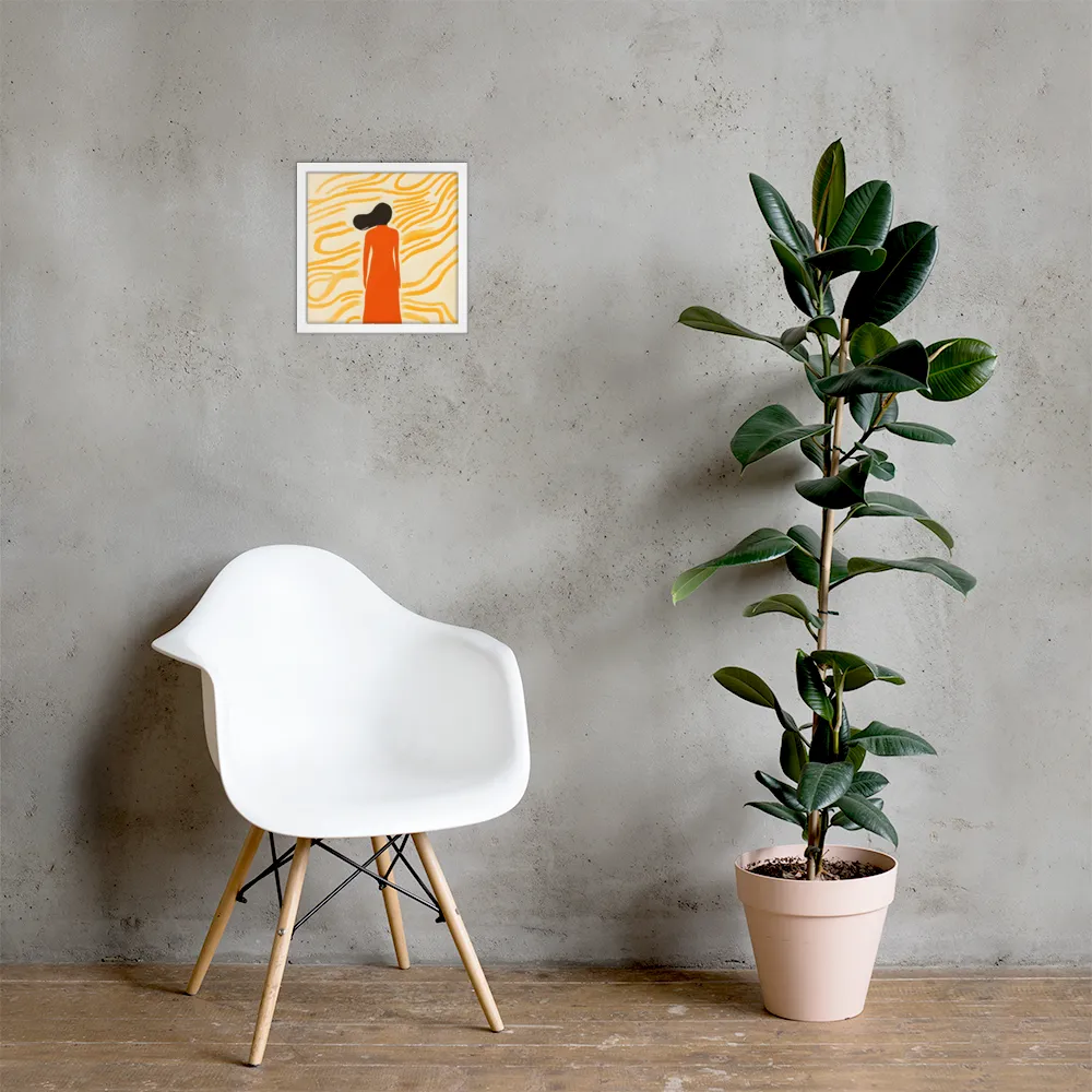 Connection to Serenity | Poster with White Frame | 12″×12″