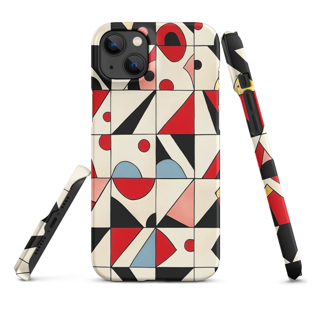 Dynamic Geometric Harmony | Phone Case |  14 Plus | Snap Case | Matte