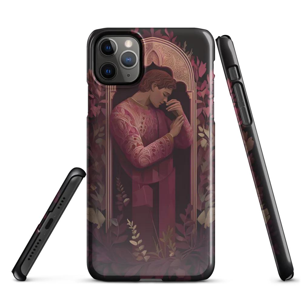 In Contemplation: A Portrait in Purple | Phone Case |  11 Pro Max | Snap Case | Glossy