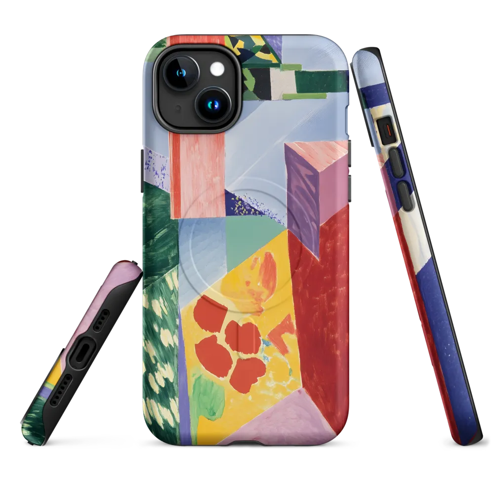 Interplay of Geometry and Color | Phone Case |  15 Plus | MagSafe® Tough Case | Matte