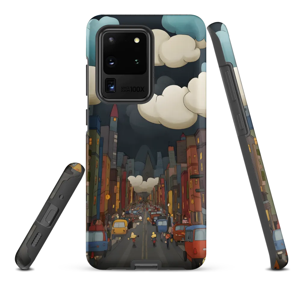 Urban Symphony: A City Awakens at Dusk | Phone Case |  S20 Ultra | Tough Case | Matte