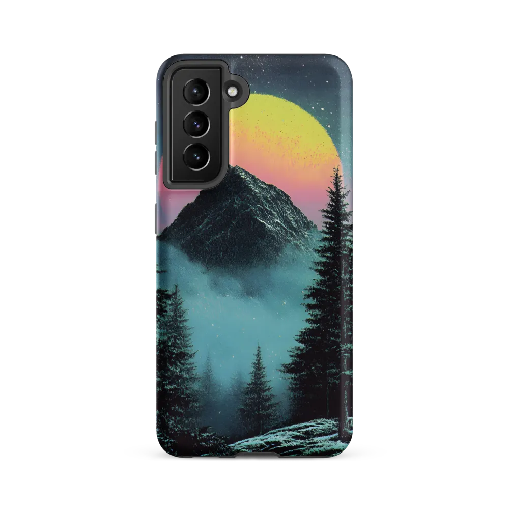 Ethereal Peaks Under Celestial Lights