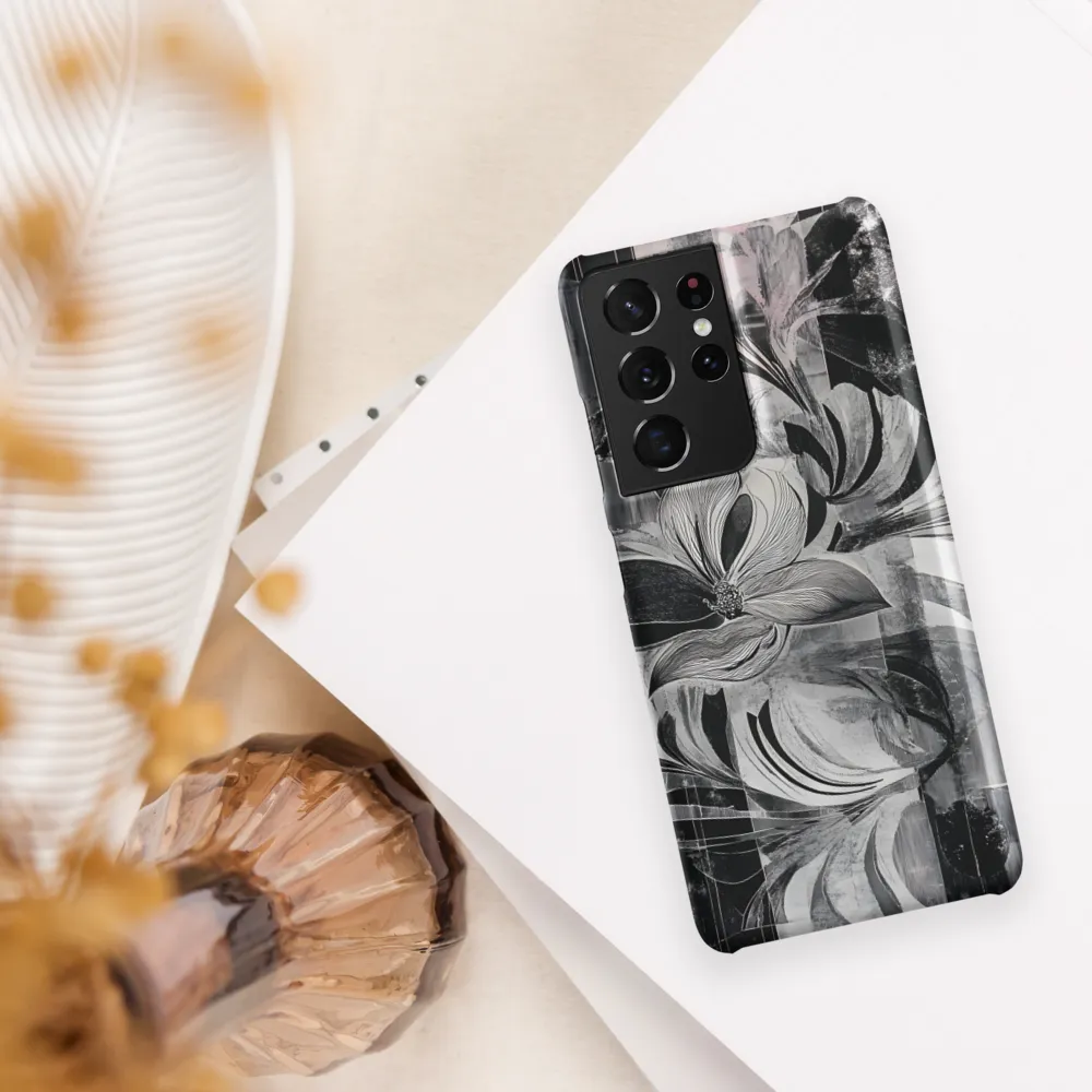 Floral Fusion in Monochrome