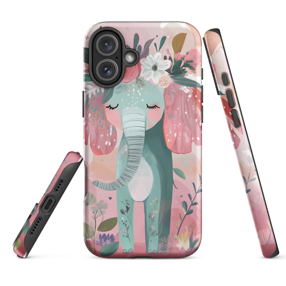 Whimsical Elephant in Bloom