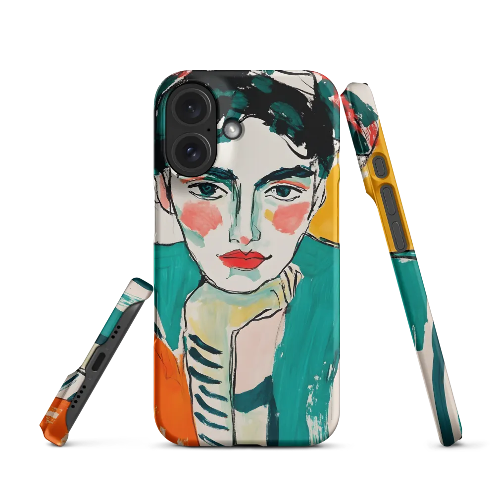 Contemplative Portrait in Bold Hues