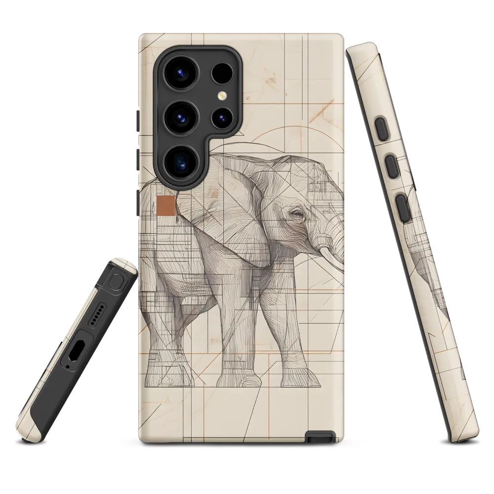 Geometric Elegance: The Steel Elephant