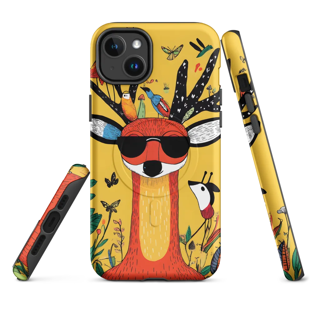 Playful Deer with Sunglasses