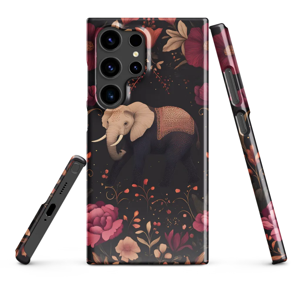 Whispers of the Wild: Elephants and Blooms