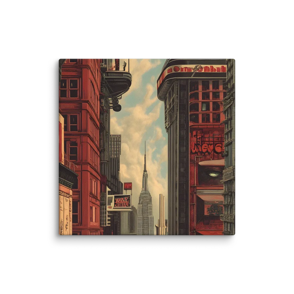 A Glimpse of Tomorrow: Urban Ambition | Canvas | 8″×8″