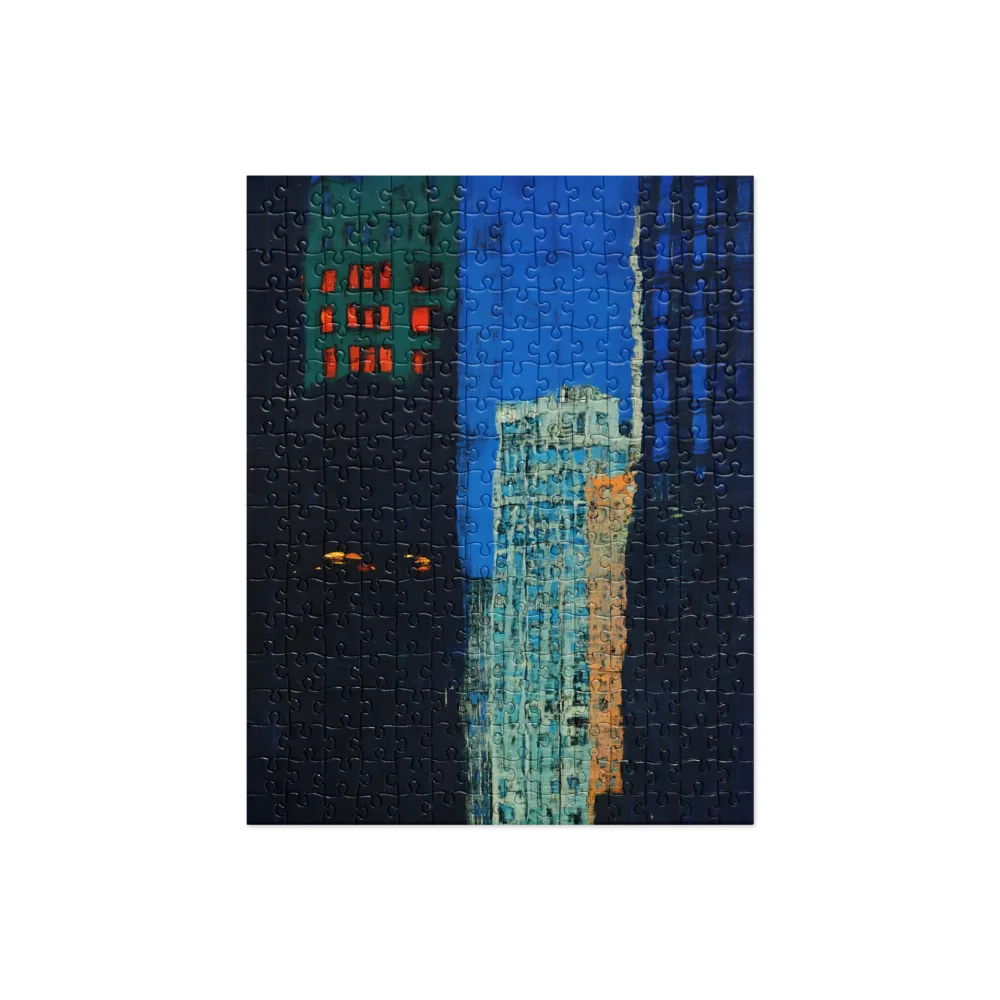 Urban Reflections: An Abstract Cityscape | Jigsaw Puzzle | 252/520 pieces