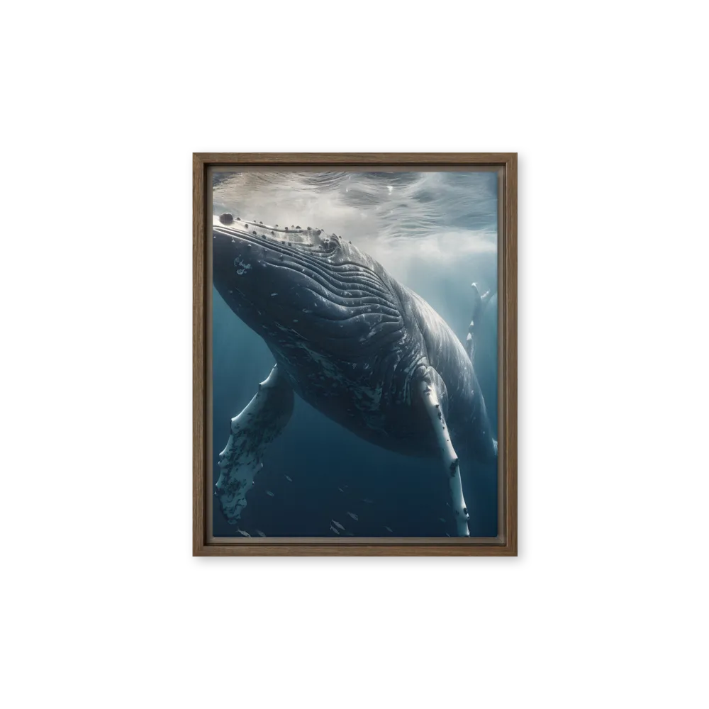 Graced by the Depths | Canvas with Brown Frame | 11″×14″