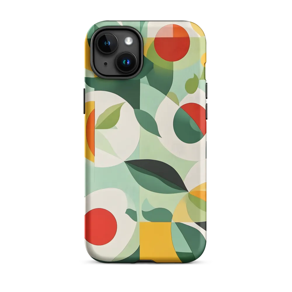 Harmony in Shapes: A Playful Abstract Design | Phone Case |  15 Plus | Tough Case | Matte