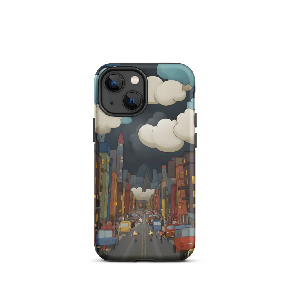 Urban Symphony: A City Awakens at Dusk | Phone Case |  13 mini | Tough Case | Matte