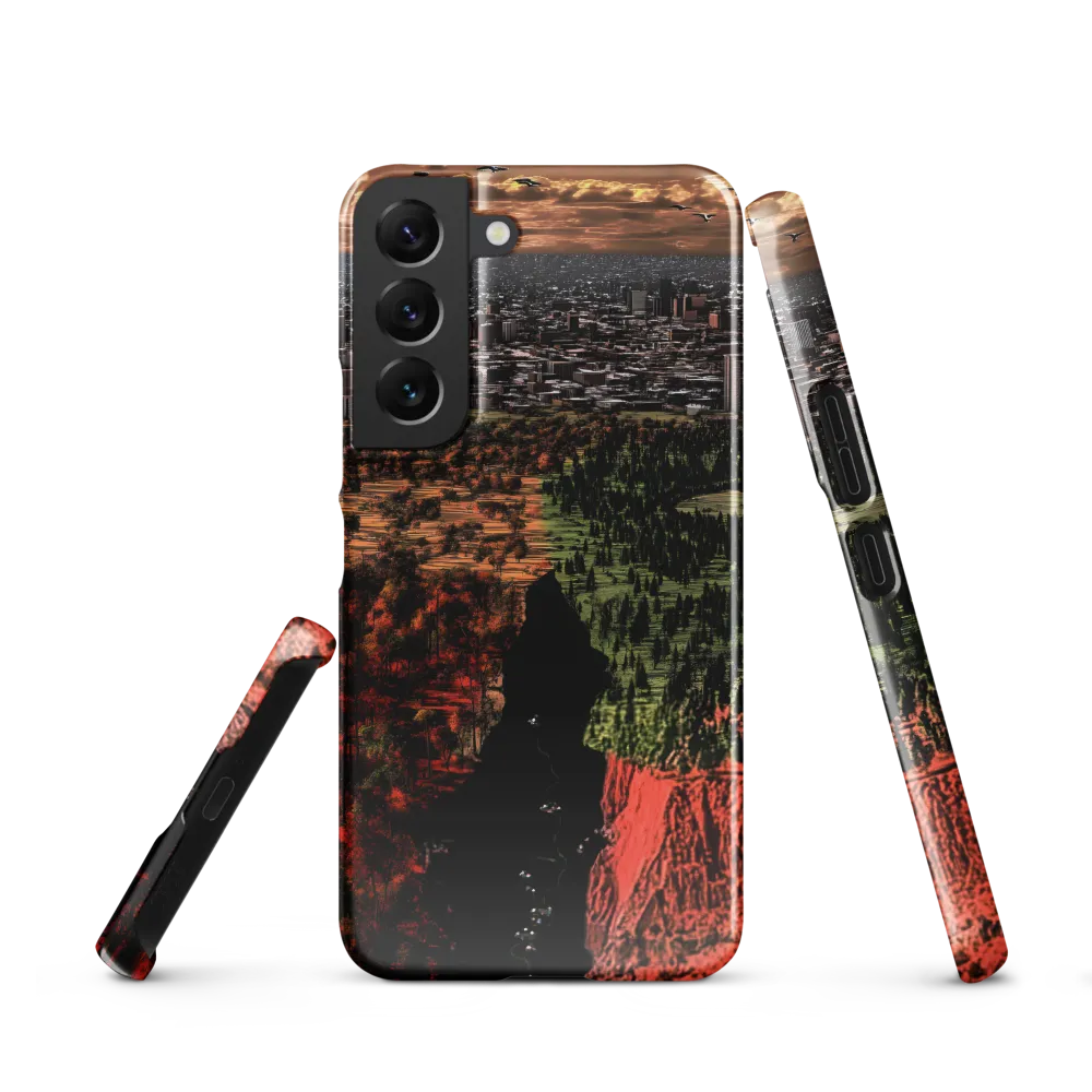 Harmony and Dissonance: A Landscape of Contrasts | Phone Case |  S22 | Snap Case | Glossy