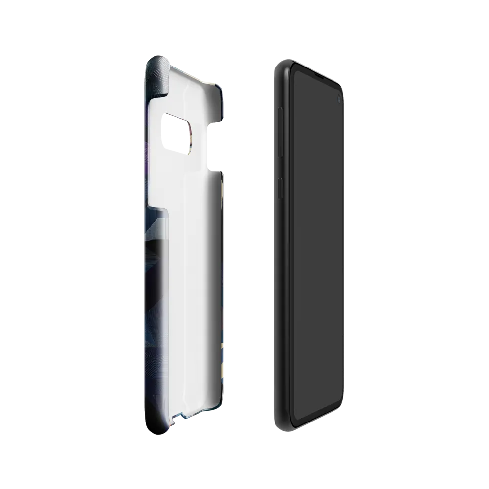 Fragmented Mystery: A Modern Portrait | Phone Case |  S10e | Snap Case | Glossy