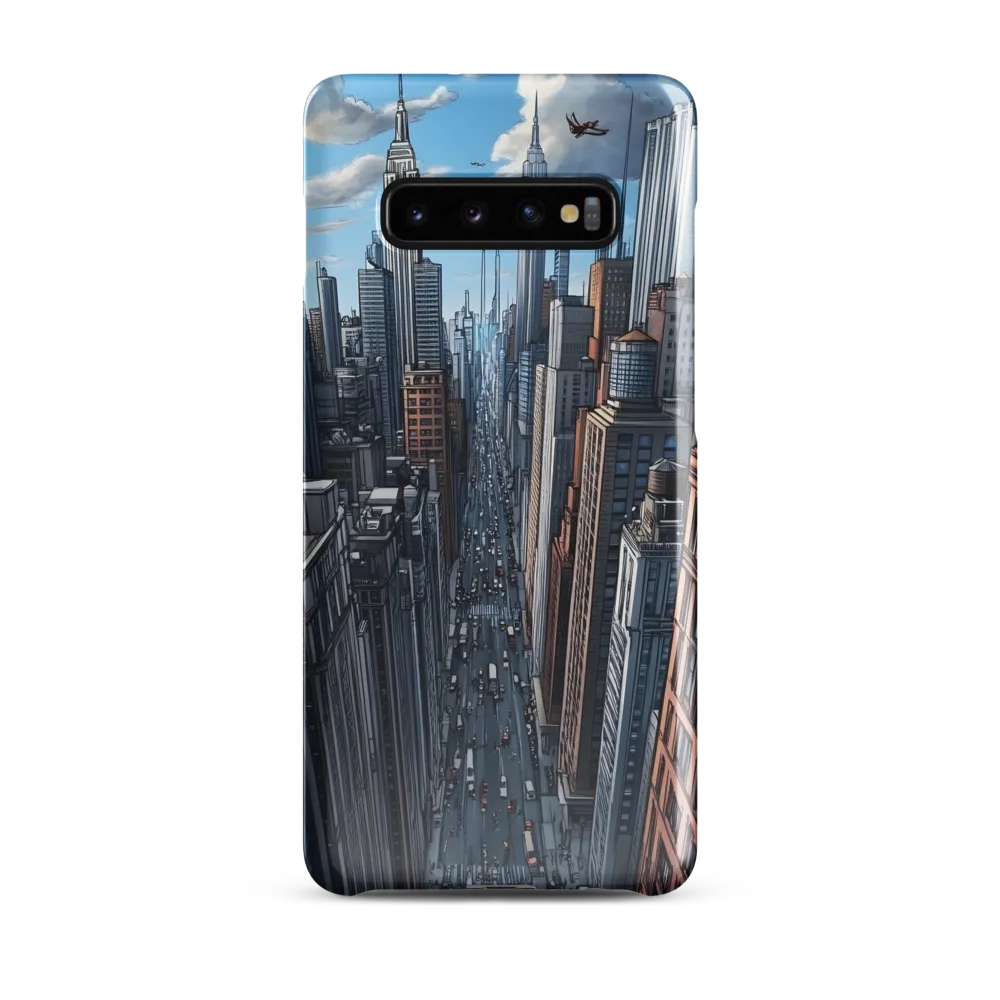 Skyline Symphony: A City in Motion | Phone Case |  S10 Plus | Snap Case | Glossy