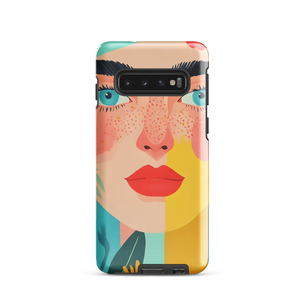 Floral Serenity: A Modern Portrait