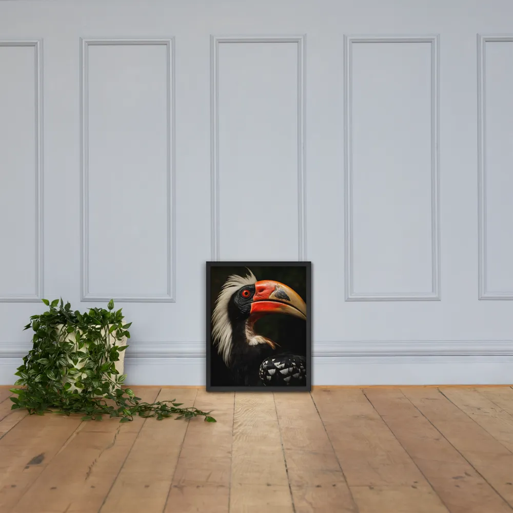 Majesty of the Hornbill | Poster with Black Frame | 16″×20″