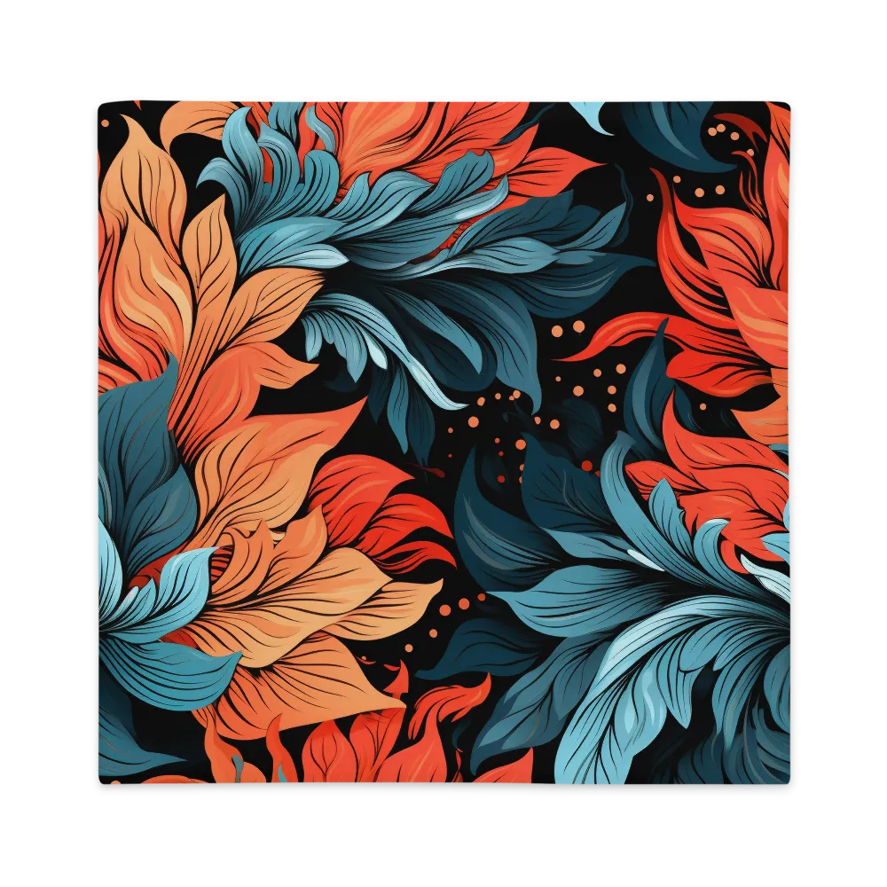 Floral Symphony in Color | Pillow Case | 22″×22″