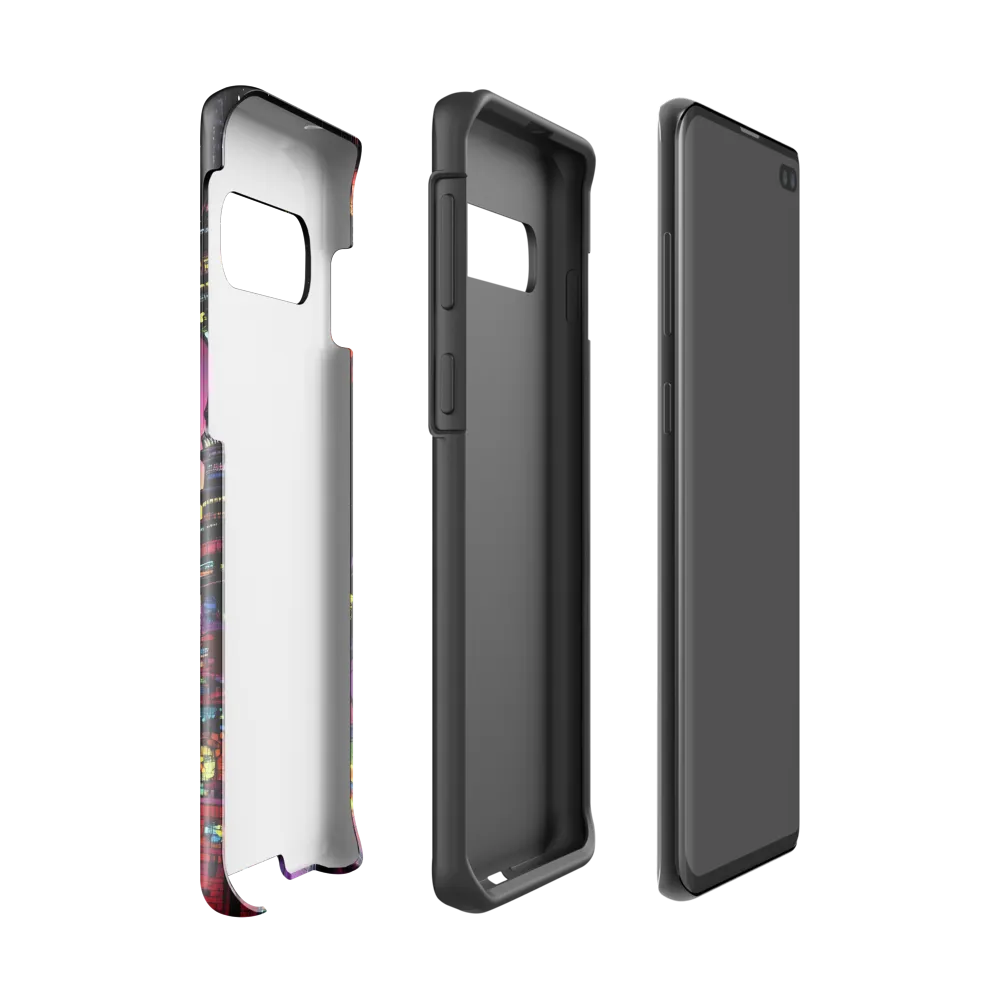 Futuristic Cityscape at Dusk | Phone Case |  S10 | Tough Case | Glossy