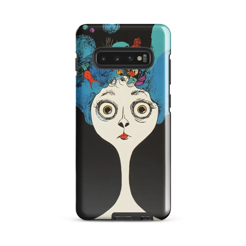 Whimsical Hairscape | Phone Case |  S10 Plus | Tough Case | Glossy