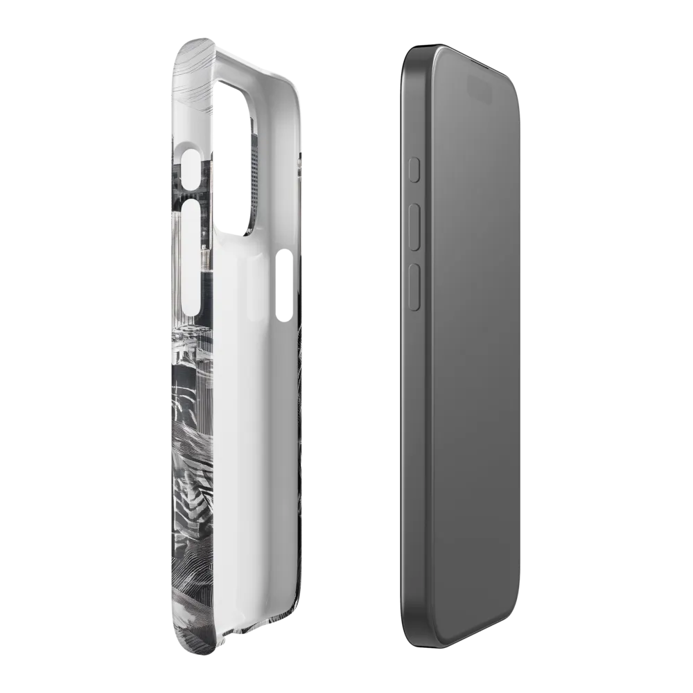 Urban Rhythm in Black and White | Phone Case |  15 Pro | Snap Case | Matte