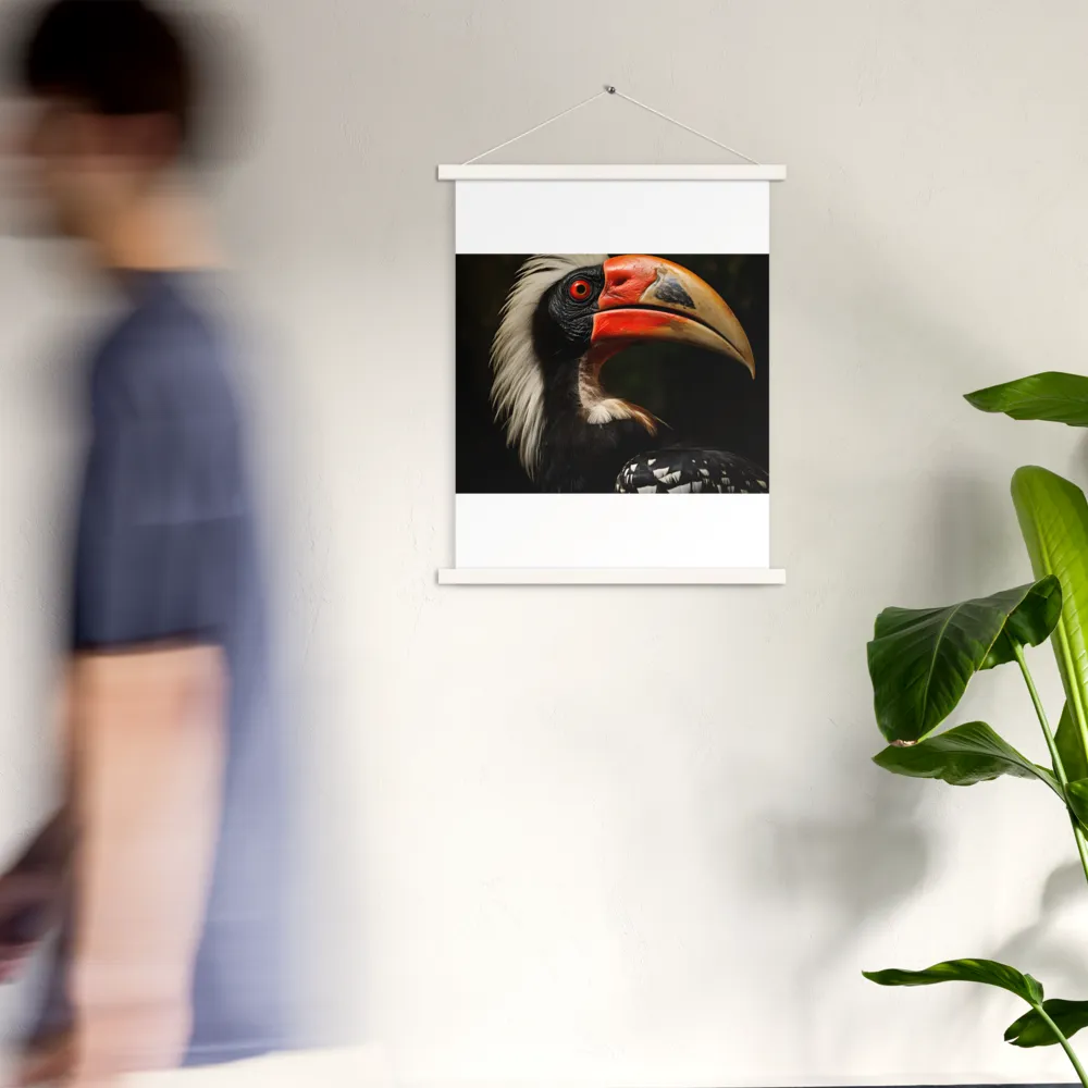 Majesty of the Hornbill | Poster With White Wood Hanger | 18″×24″