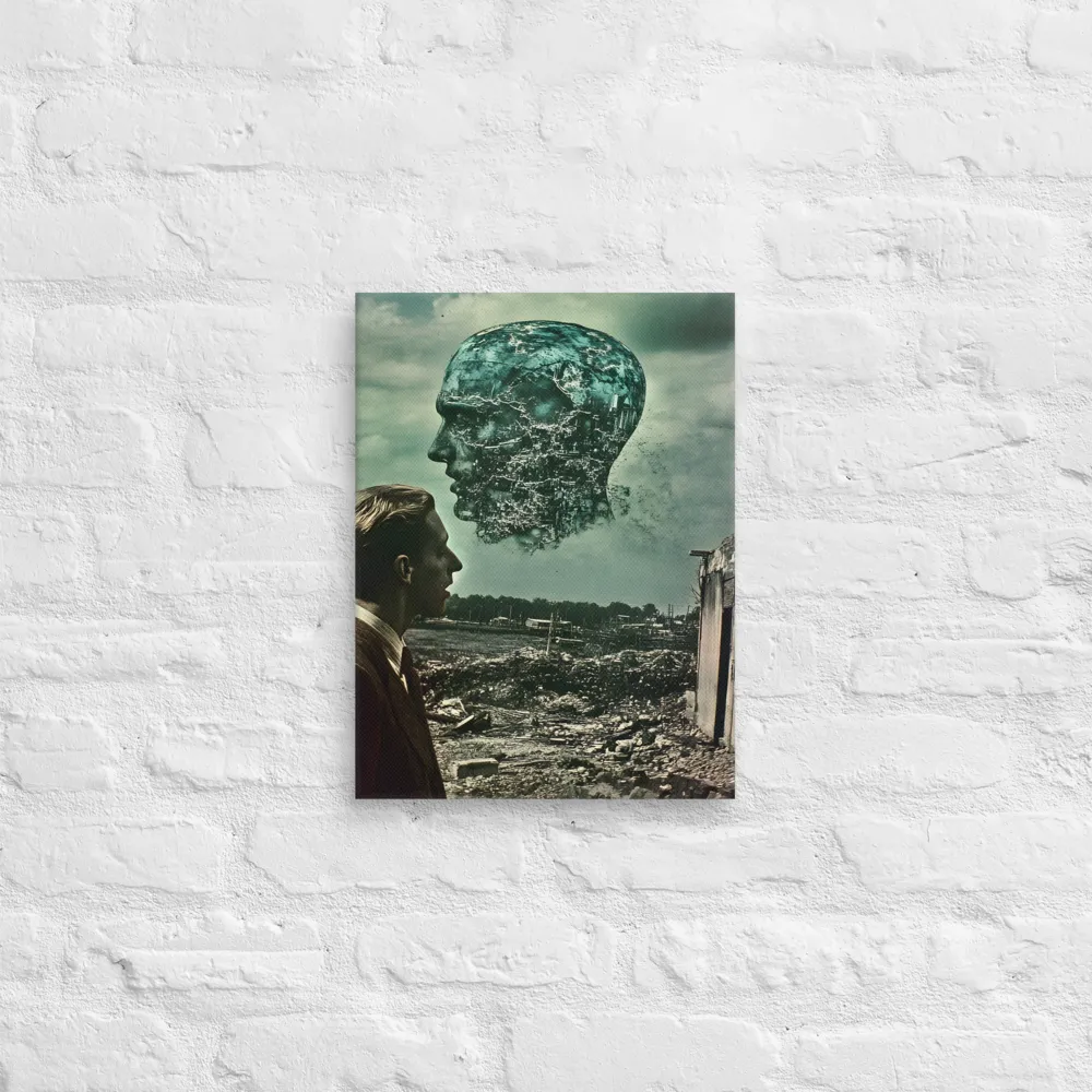 Ethereal Reflections: Identity in a Fragmented World | Canvas | 12″×16″