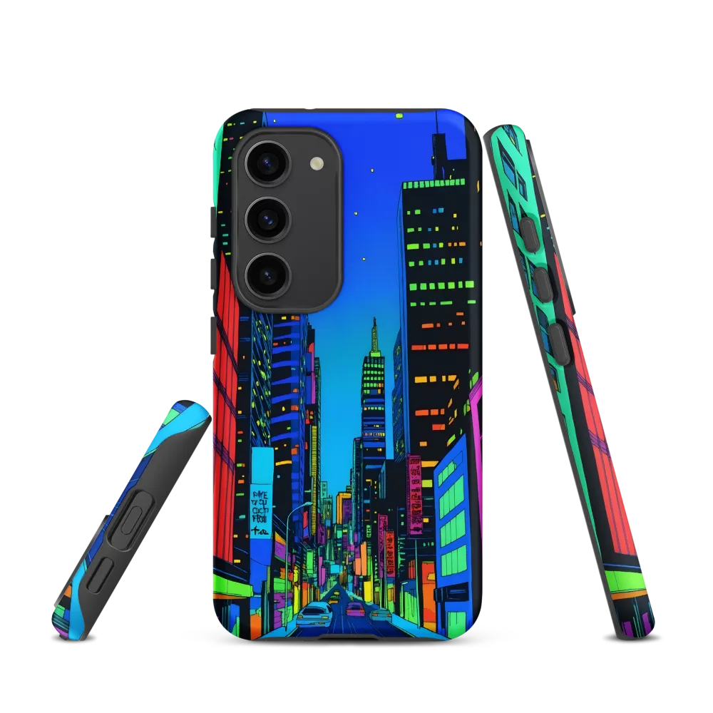 Neon Dreamscape: A Futuristic City at Dusk