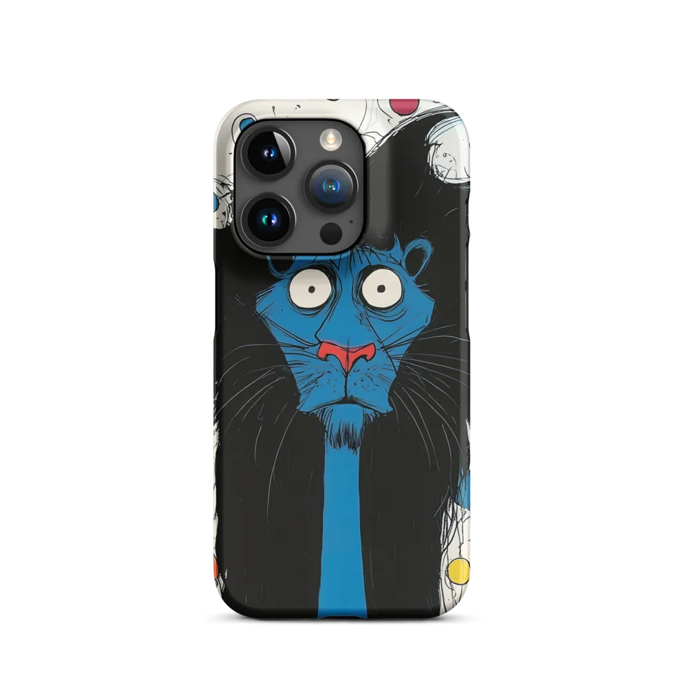 Whimsical Blue Lion