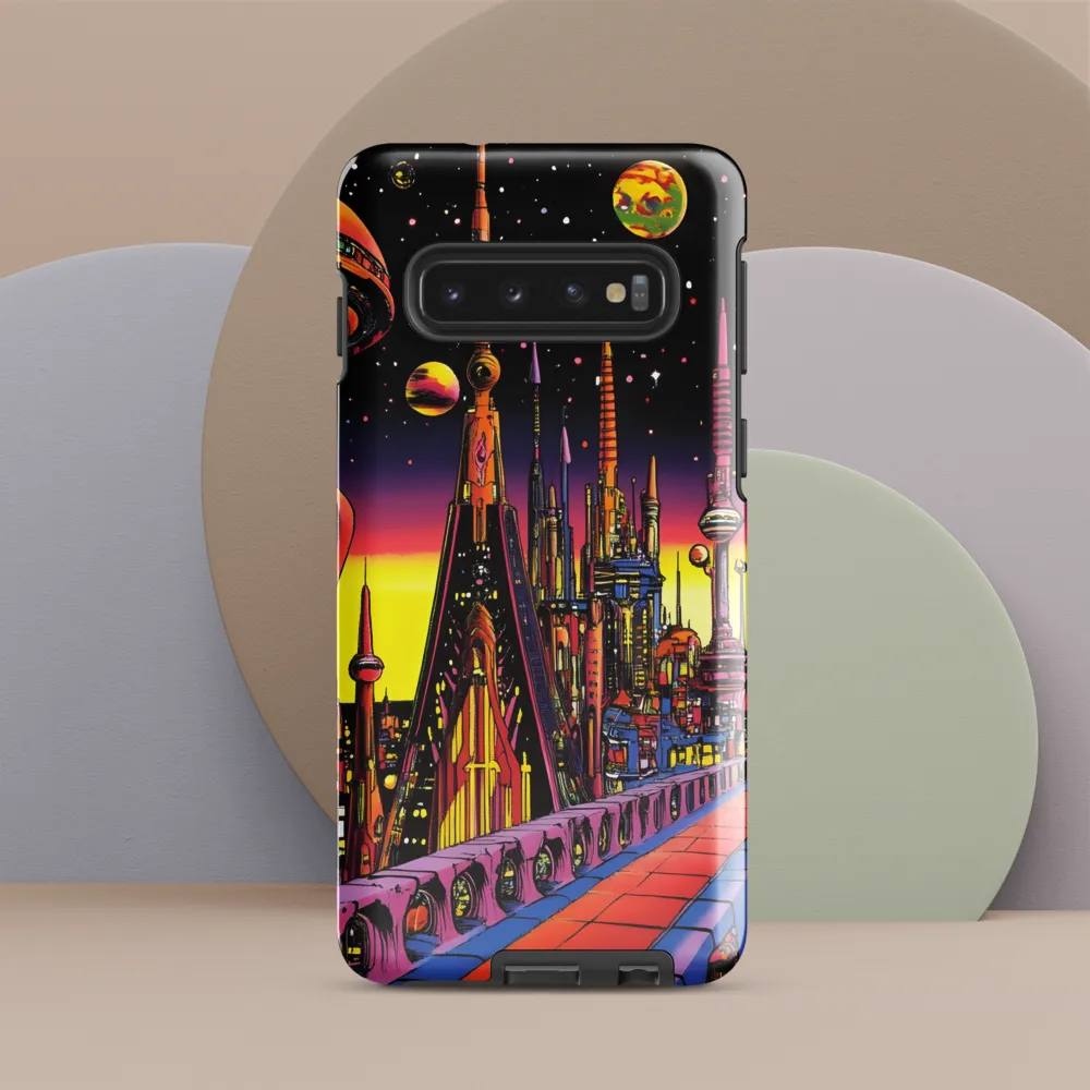 Futuristic Cosmos: A Journey Through Neon Cities