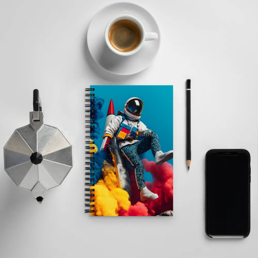 Lift Off: A Colorful Cosmic Journey | Spiral Notebook