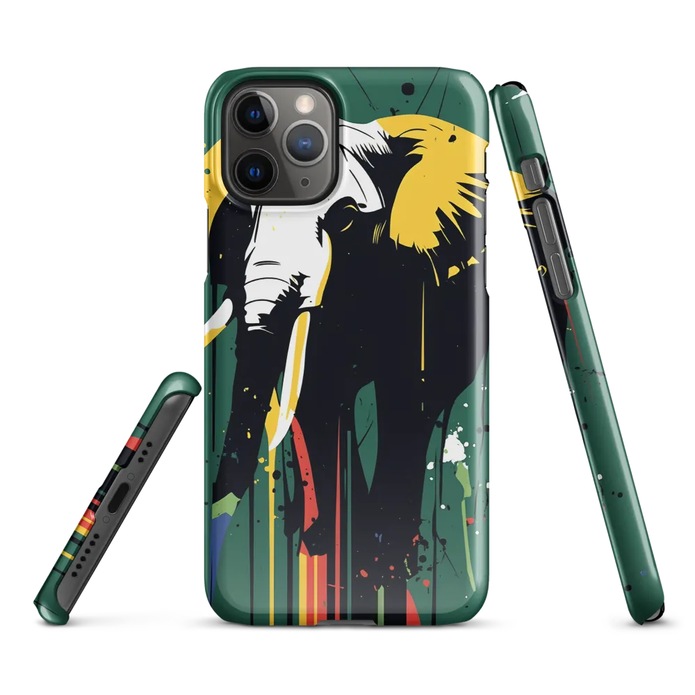 Majestic Minimalism: The Colorful Elephant