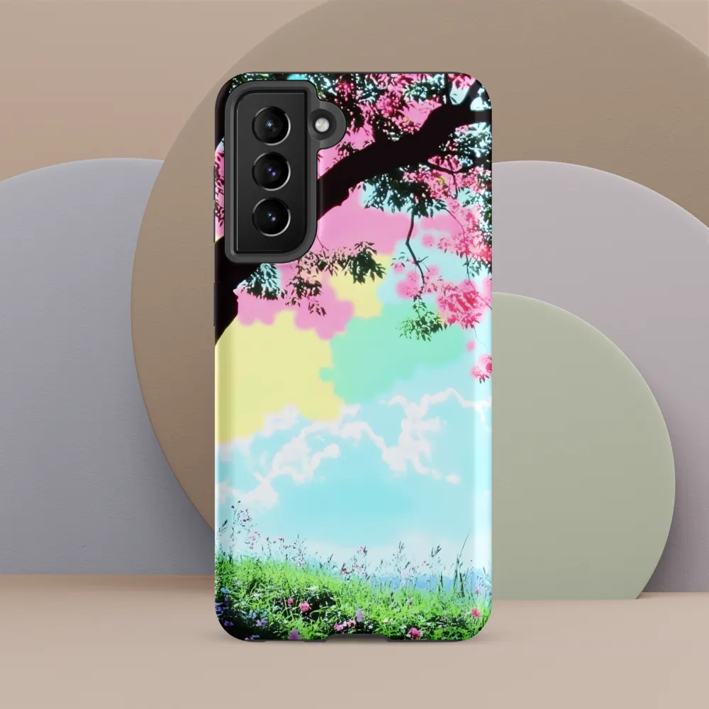 Pastel Dreams: A Surreal Tree Landscape