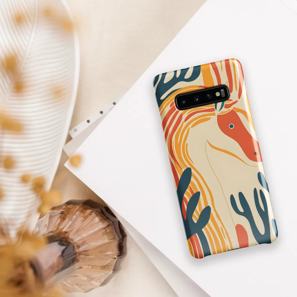 Whimsical Unicorn in a Lush Landscape | Phone Case |  S10 Plus | Snap Case | Glossy