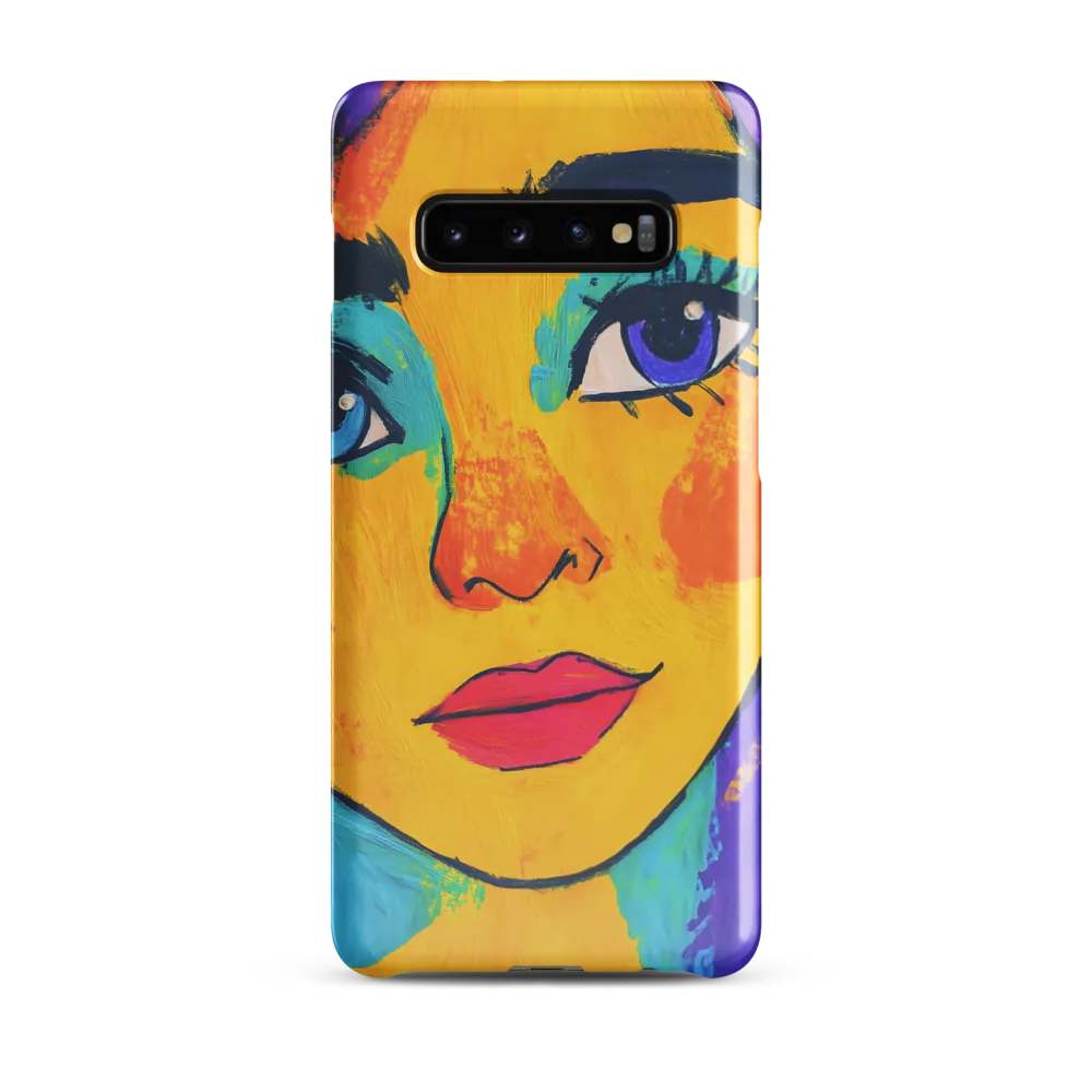 Vibrant Portrait: A Pop Art Exploration | Phone Case |  S10 Plus | Snap Case | Glossy