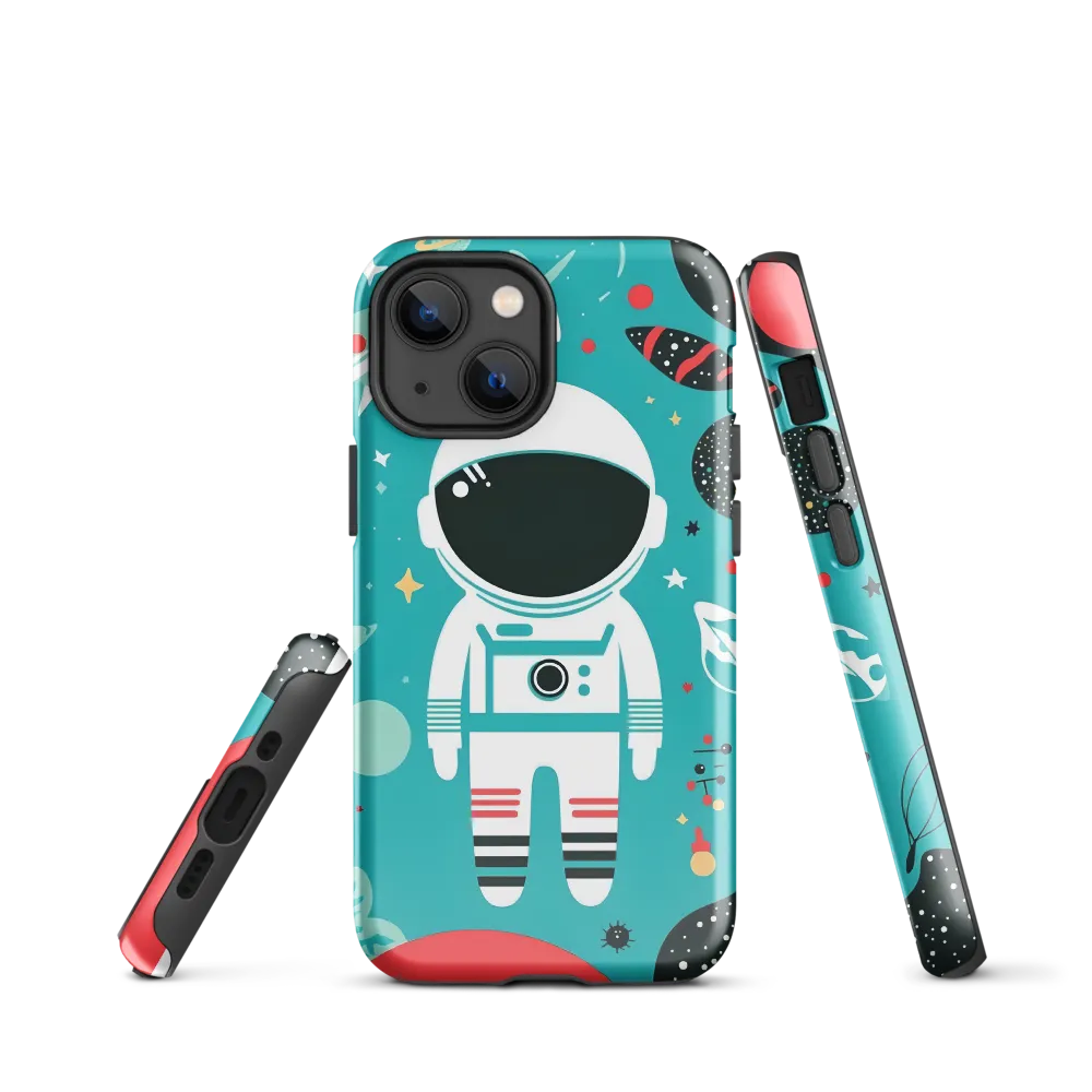 Whimsical Astronaut in Cosmic Wonderland