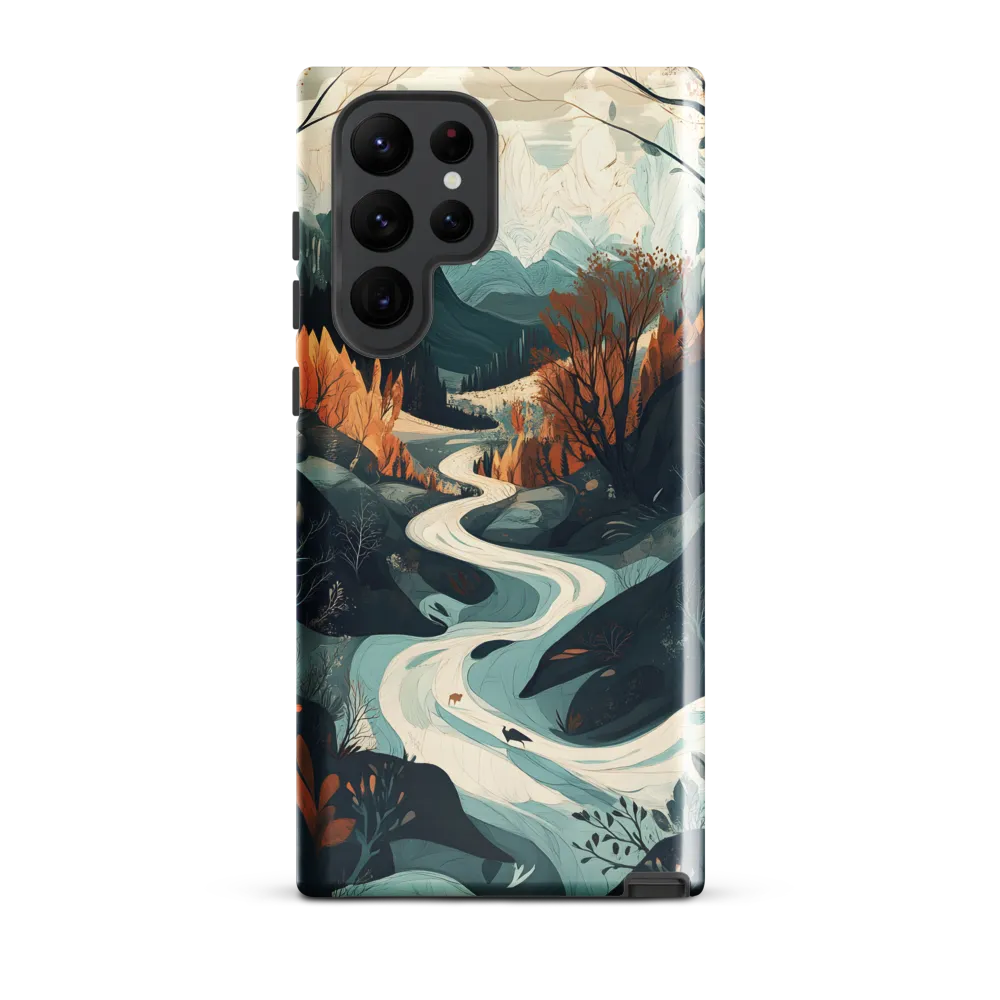 Winding Serenity: A Digital Landscape
