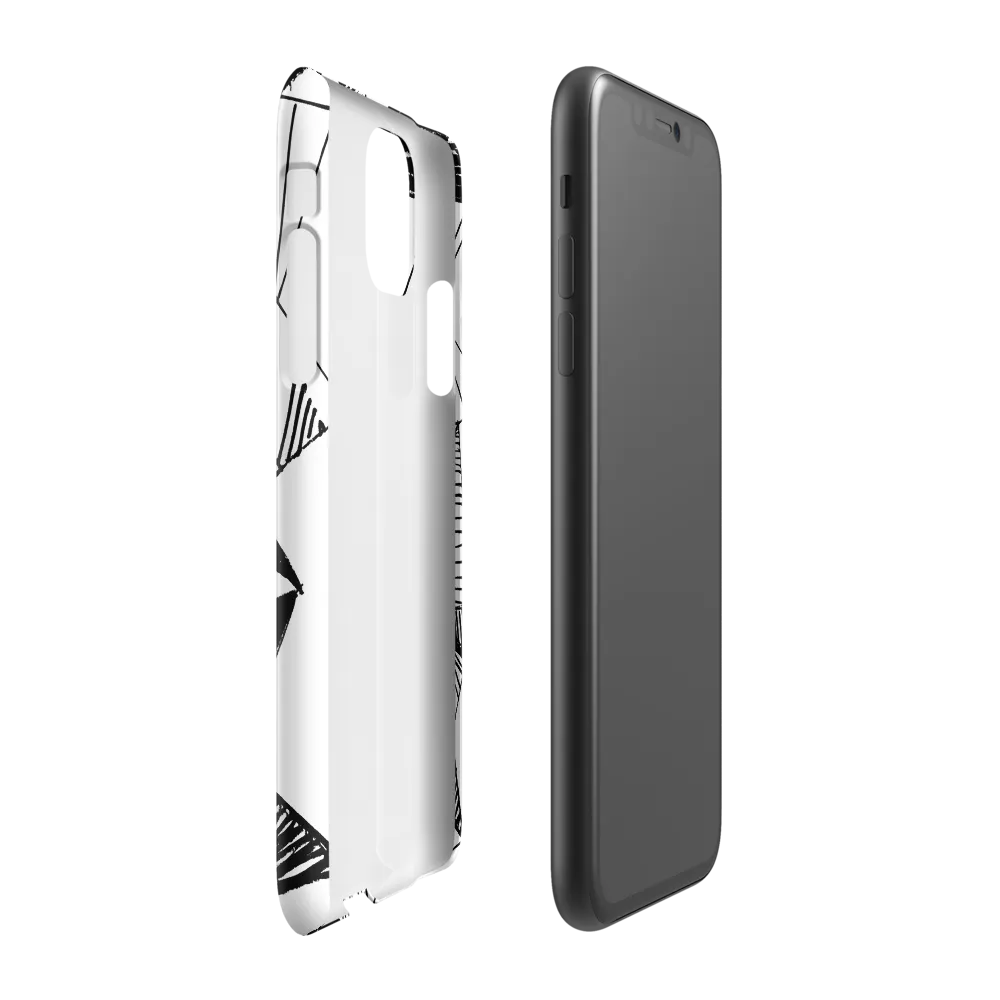 Dynamic Geometry in Ink | Phone Case |  11 | Snap Case | Glossy