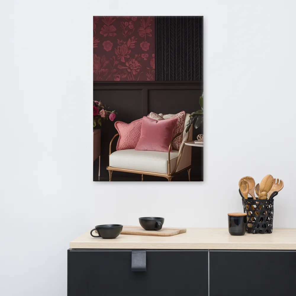 Elegance in Contrast: A Modern Interior Design | Canvas | 24″×36″