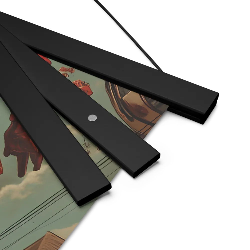 Flight of the Urban Dreamer | Poster With Black Wood Hanger | 14″×14″