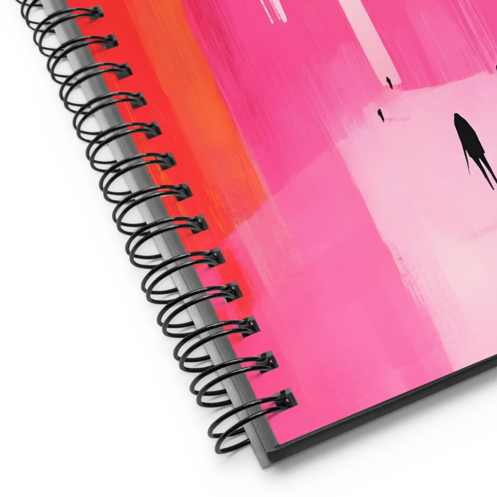 Urban Echoes in Pink | Spiral Notebook