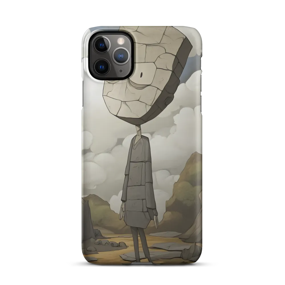 Whimsical Stone Figure in a Rocky Landscape | Phone Case |  11 Pro Max | Snap Case | Matte