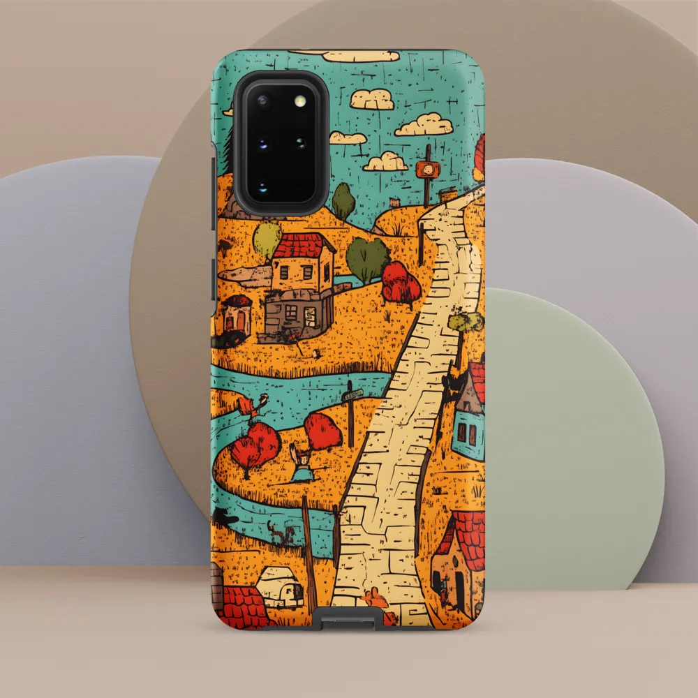 Whimsical Village Landscape