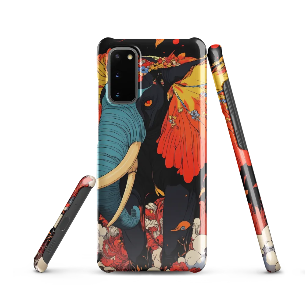 Majesty of the Floral Elephant | Phone Case |  S20 | Snap Case | Glossy