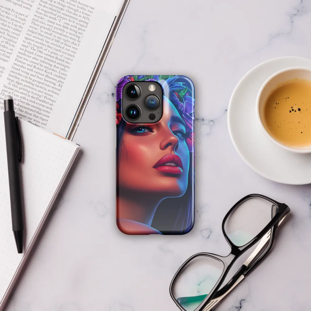 Radiance of the Floral Queen | Phone Case |  15 Pro | Snap Case | Glossy