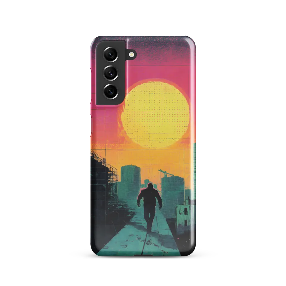Solitude in a Neon City | Phone Case |  S21 | Snap Case | Glossy