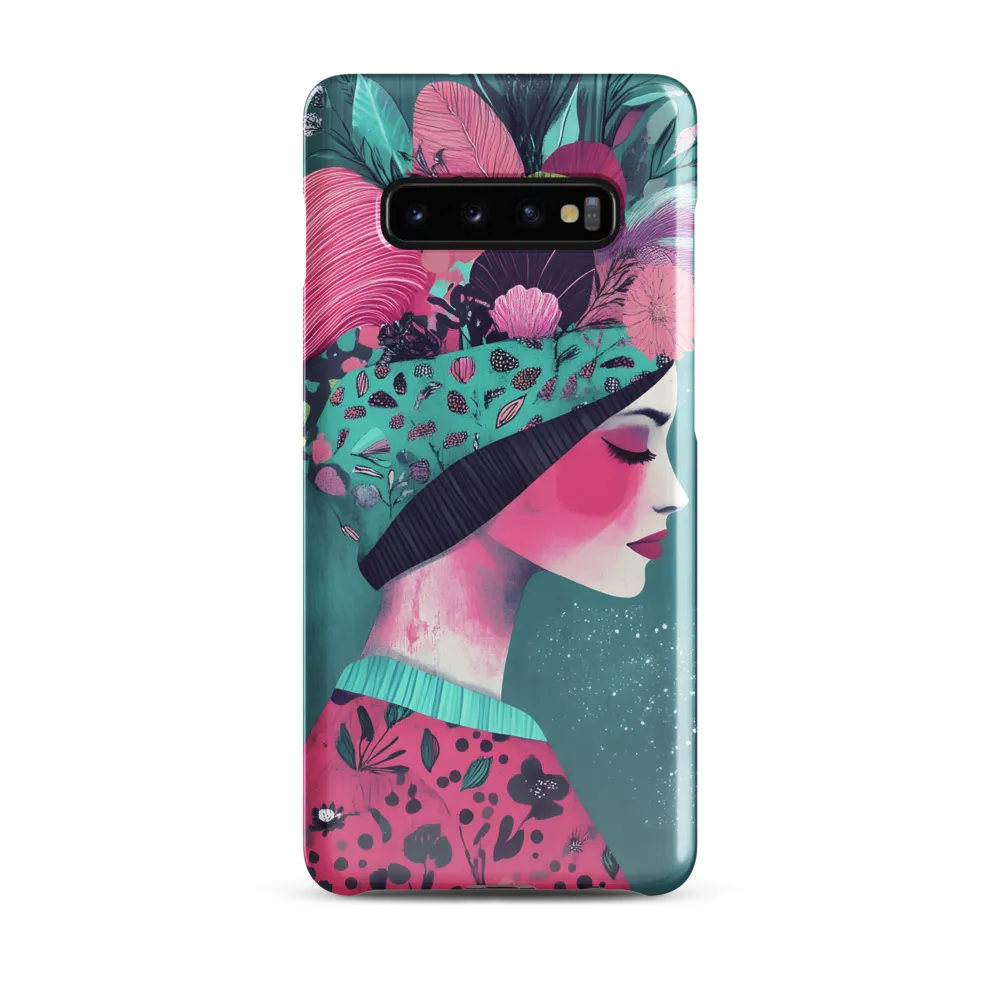 Whimsical Floral Portrait | Phone Case |  S10 Plus | Snap Case | Glossy