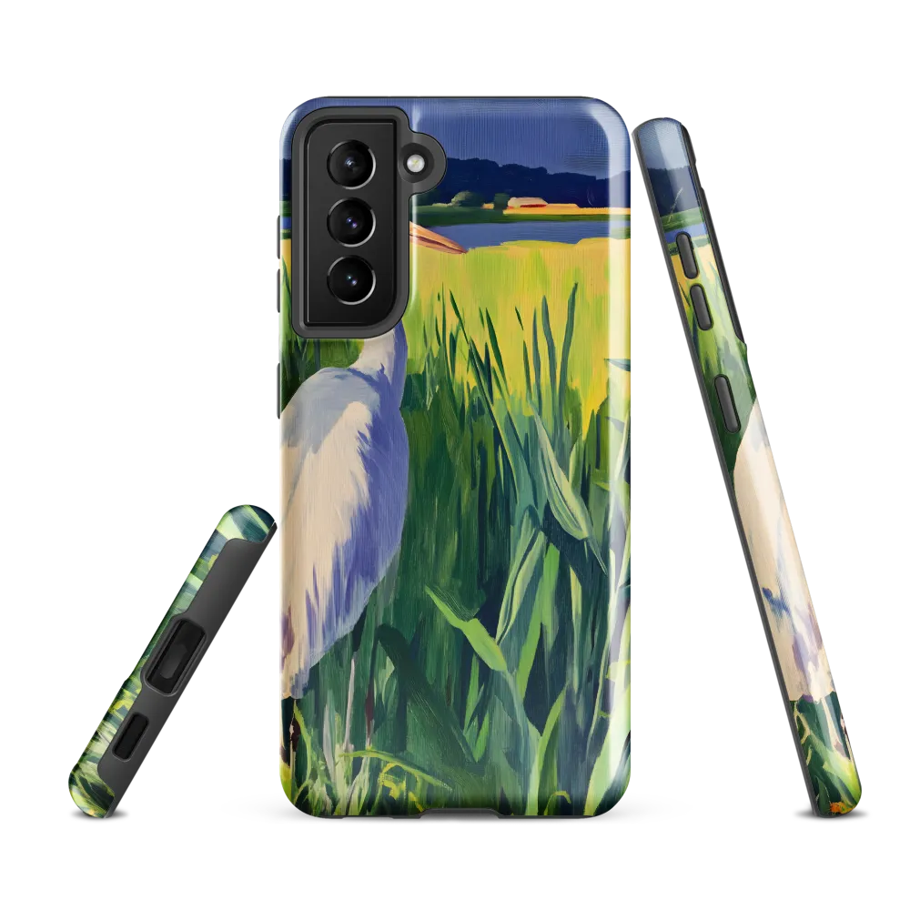 Graceful Presence: The Heron in the Meadow