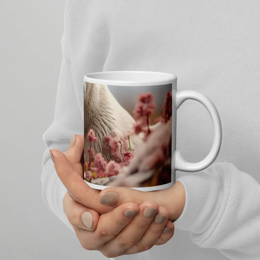 Curiosity Among Blooms: The Polar Bear | Mugs | Multiple Sizes & Colors